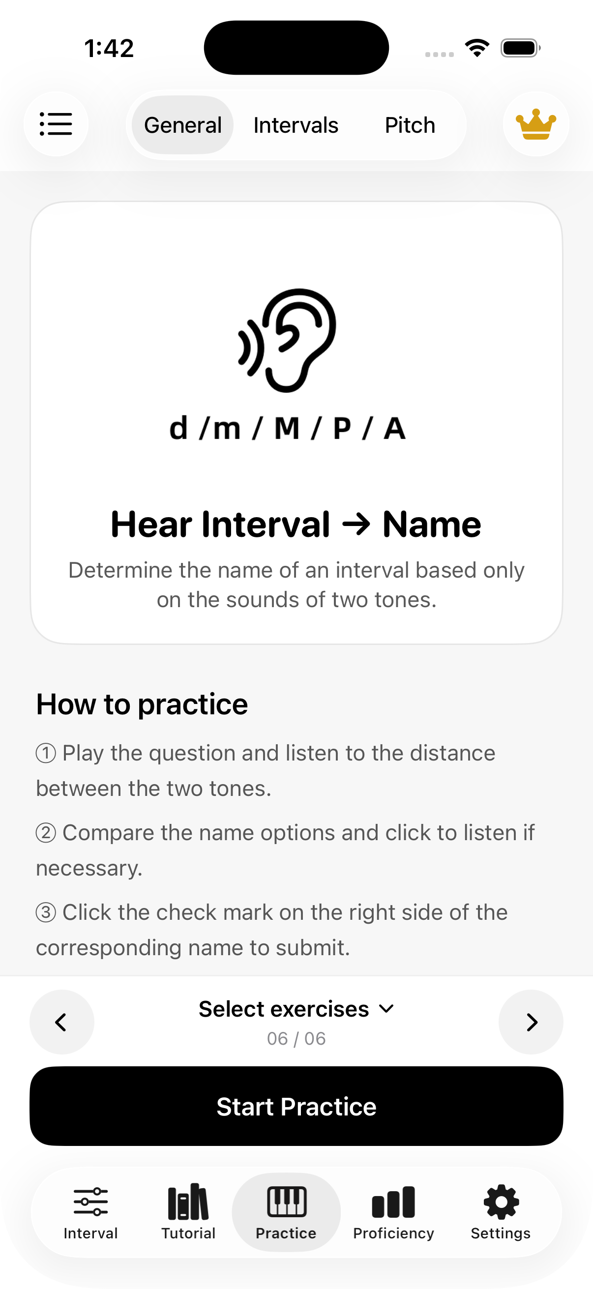 Hear interval to name: introduction